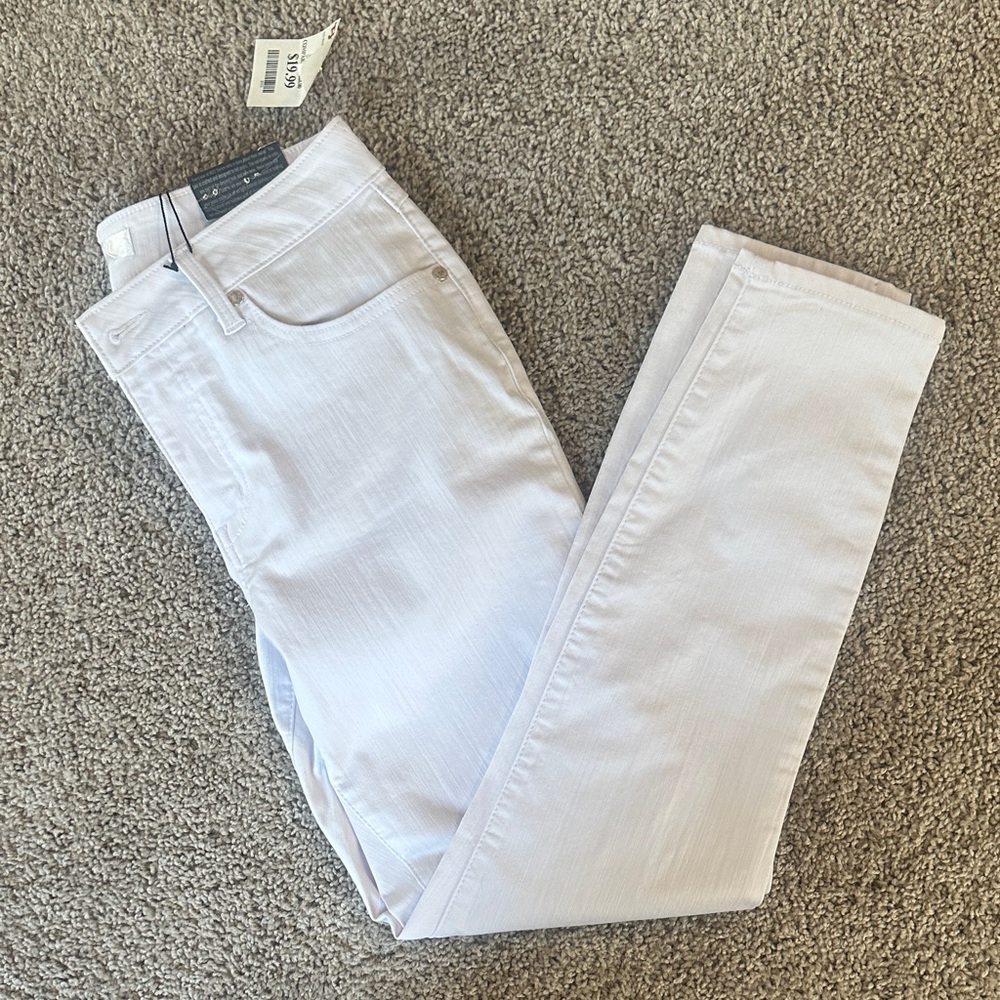 1822 Denim Women's Cream Straight Leg Jeans